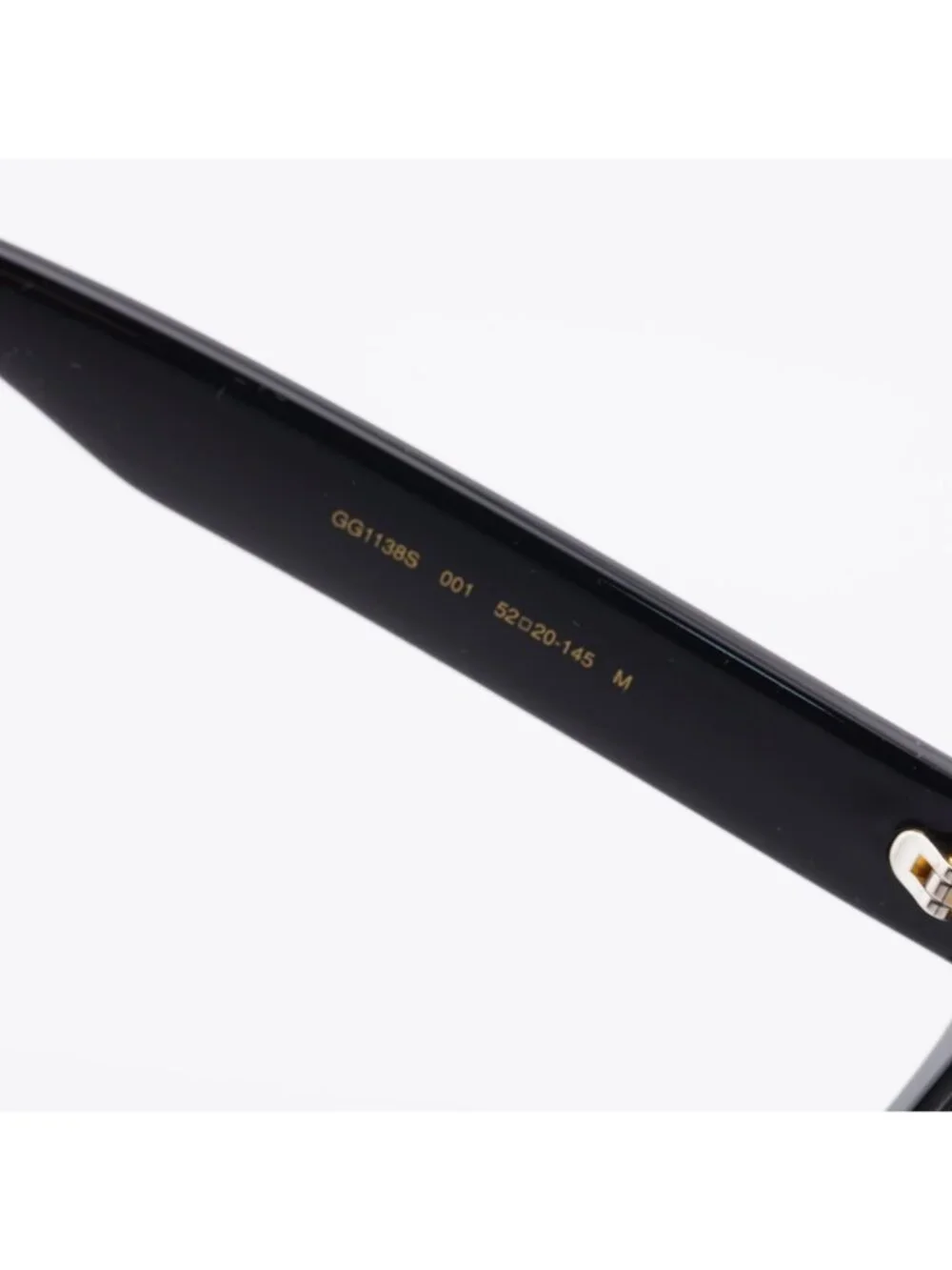 Gucci GG1138S 001 Sunglasses Black Square Frame, Clear to grey Photochromic Lens